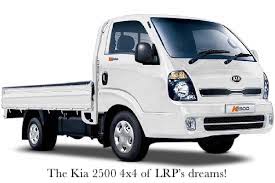 Kia white truck